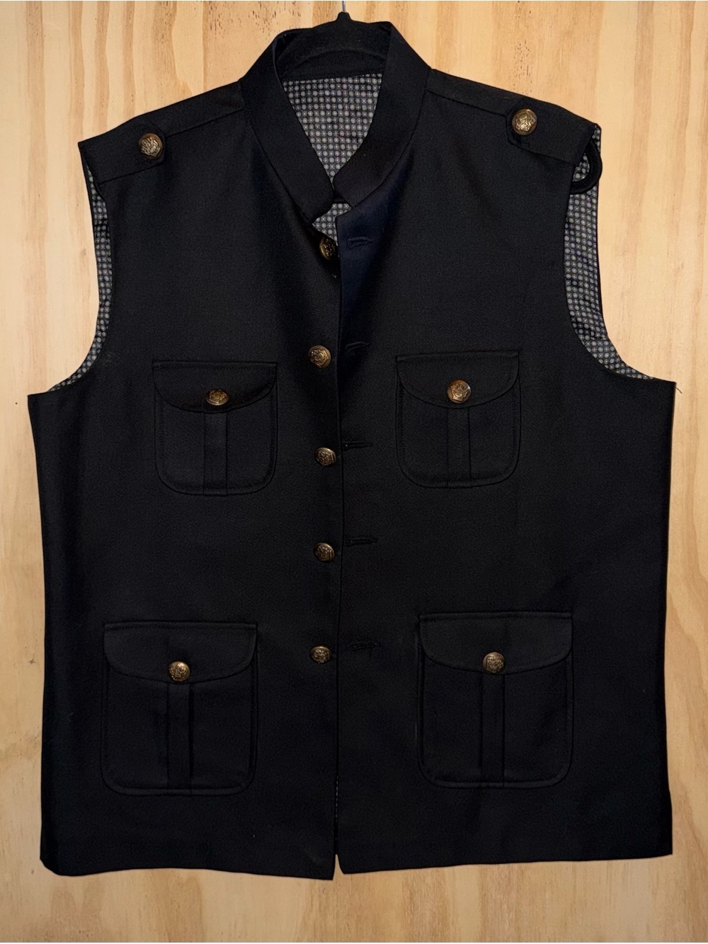 Men’s H&M Waistcoat Vest Gray Size 44 Men’s With 4 Pockets EUC